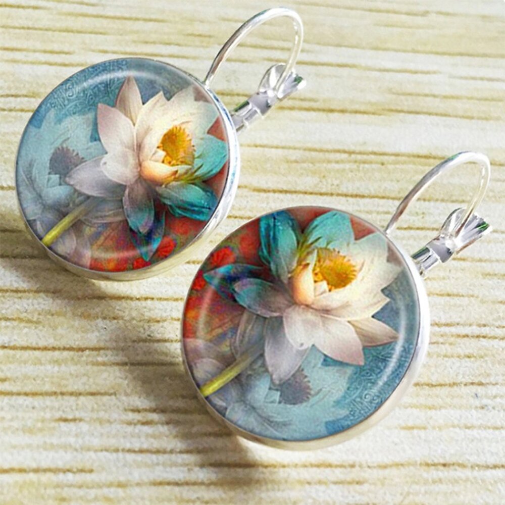Trendy Ethnic Flower Earrings Bohemian Vintage Earrings For Women, HA4050